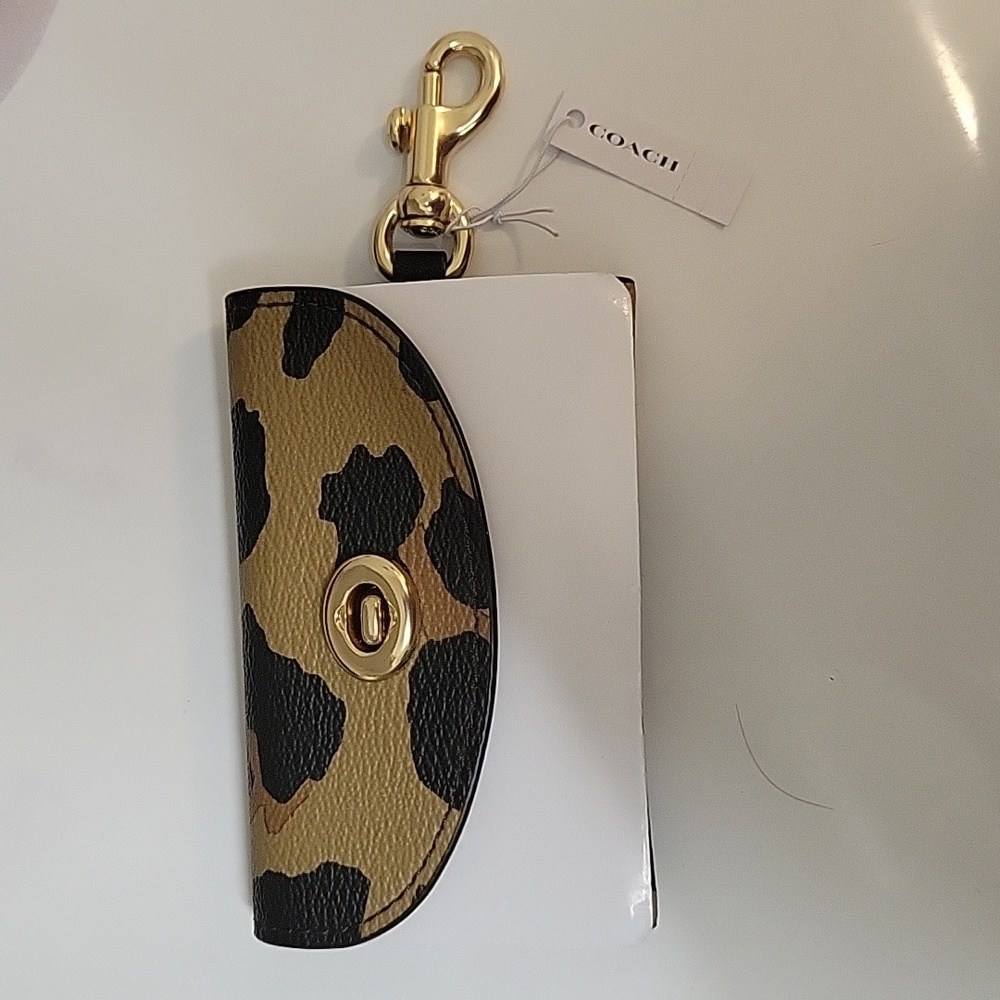 Authentic Coach keychain card holder